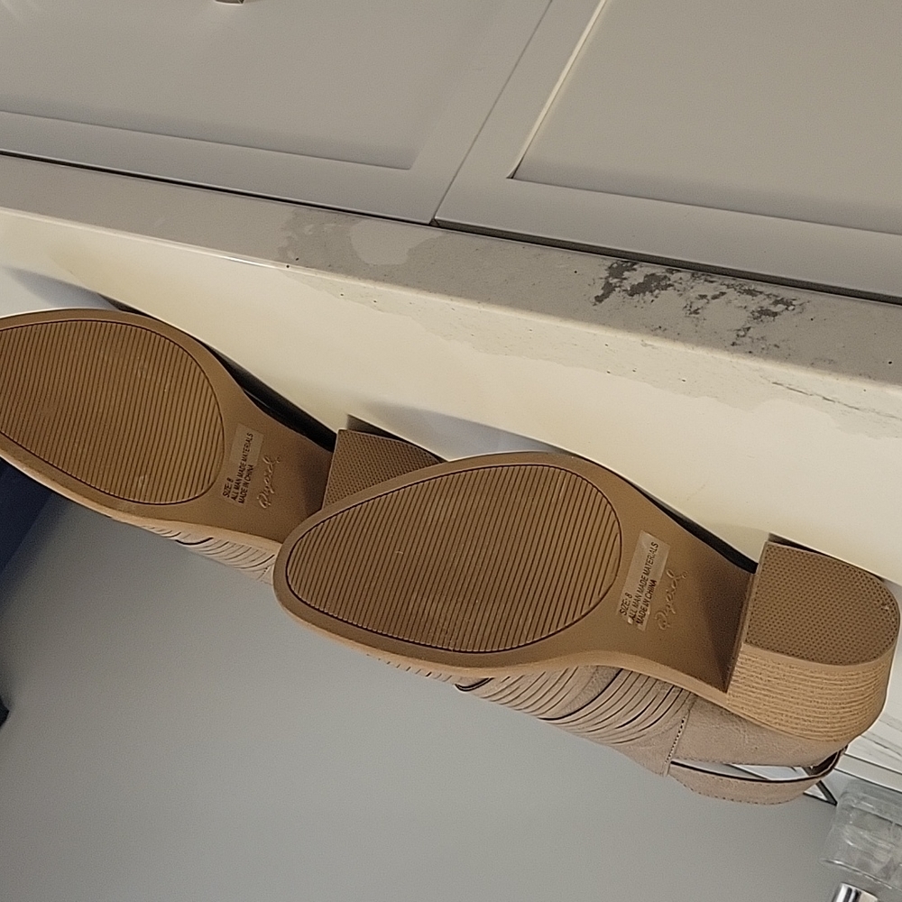 Qupid Tan Block Heel Bootie With Buckle. - image 8